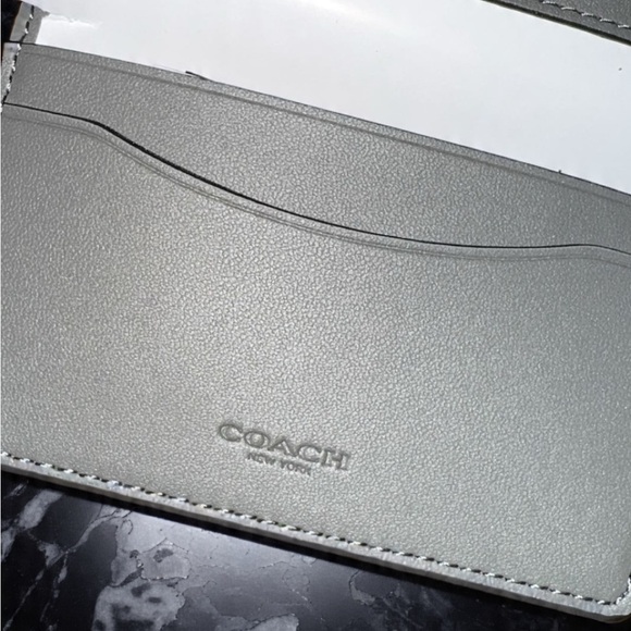 [NWT]Coach Men’s Gray Card Holder - Picture 4 of 5